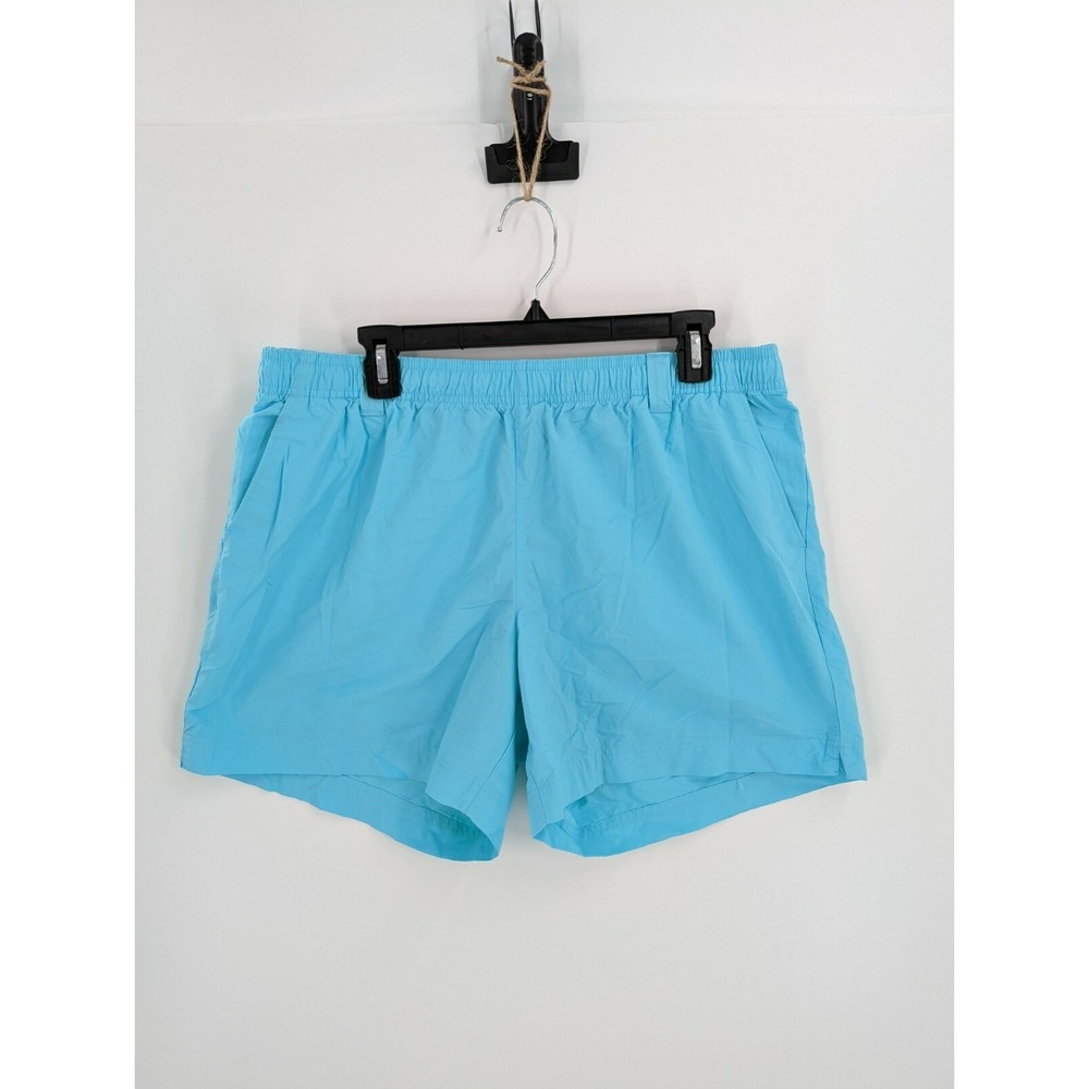 Men's Columbia PFG Aqua Blue Bathing Suit, Size XL, 5" Inseam, Elastic Waist